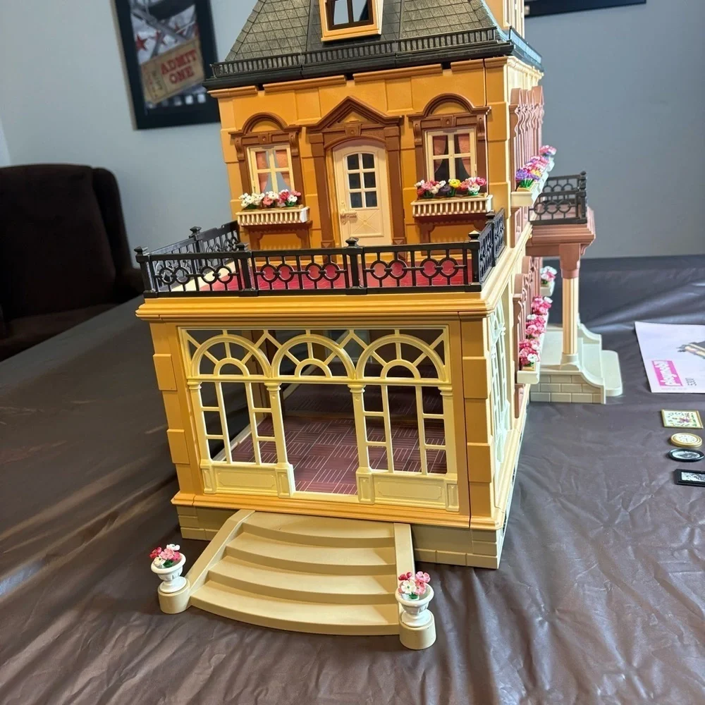 1989 Playmobil 5300 Victorian Mansion Expansion House Set Missing Stairs Railing
